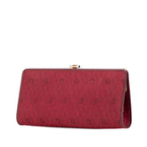 Honeycomb Canvas Clutch With Chain